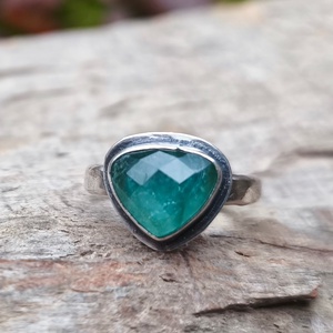 Ezüst Turmalin gyűrű, Ékszer, Gyűrű, Szoliter gyűrű, Ékszerkészítés, Ötvös, MESKA