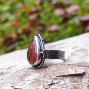 Ezüst Napkő gyűrű -  - Meska.hu