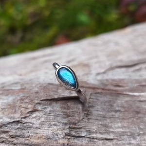 Ezüst Labradorit gyűrű -  - Meska.hu