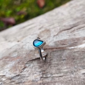 Ezüst Labradorit gyűrű - ékszer - gyűrű - Meska.hu