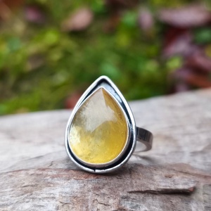 Ezüst Lepidolit gyűrű, Ékszer, Gyűrű, Statement gyűrű, Ékszerkészítés, Ötvös, MESKA