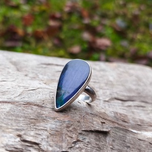 Ezüst Labradorit gyűrű - ékszer - gyűrű - Meska.hu