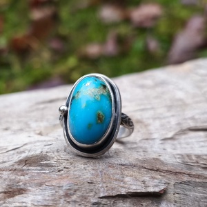 Ezüst Türkiz gyűrű - ékszer - gyűrű - szoliter gyűrű - Meska.hu