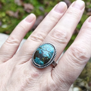 Ezüst Türkiz gyűrű - ékszer - gyűrű - szoliter gyűrű - Meska.hu