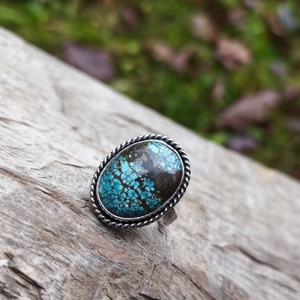 Ezüst Türkiz gyűrű - ékszer - gyűrű - szoliter gyűrű - Meska.hu