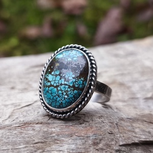 Ezüst Türkiz gyűrű - Meska.hu