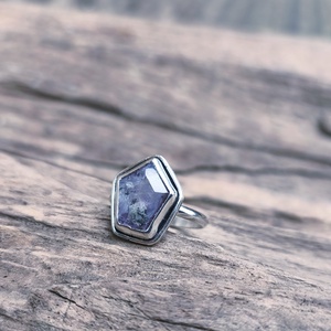 Ezüst Zafír gyűrű - ékszer - gyűrű - statement gyűrű - Meska.hu