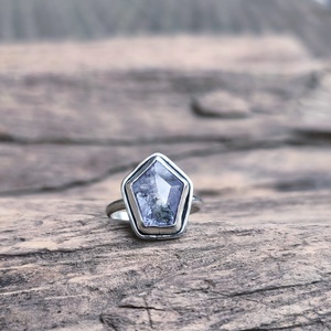 Ezüst Zafír gyűrű - ékszer - gyűrű - statement gyűrű - Meska.hu