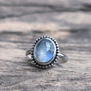 Ezüst Holdkő gyűrű, Ékszer, Gyűrű, Vékony gyűrű, Ékszerkészítés, Ötvös, MESKA