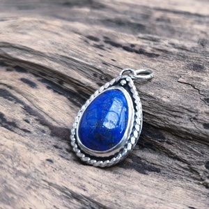 Ezüst Lápisz Lazuli medál - Meska.hu