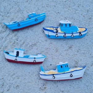 FI-0501.- 0527. Halászbárka,8 féle    9cm - kellékek & szerszámok - dekorációs kellékek - figurák - Meska.hu