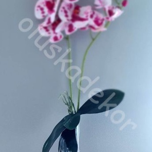 Orchidea, phalaenopsis, élethű, levéllel, légzőgyökér, 2 ág, REAL TOUCH, gumi - kellékek & szerszámok - dekorációs kellékek - egyéb kellékek - Meska.hu