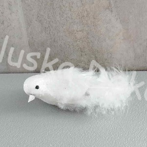 Madár, glitteres, csipeszes, karácsonyi dekorációs alapanyag, 7cm - kellékek & szerszámok - dekorációs kellékek - egyéb kellékek - Meska.hu