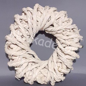 Sodrott koszorú, fehér, húsvéti, adventi, nyári dekor 30 cm, Kellékek & szerszámok, Dekorációs kellékek, Egyéb kellékek, Virágkötés, Mindenmás, MESKA