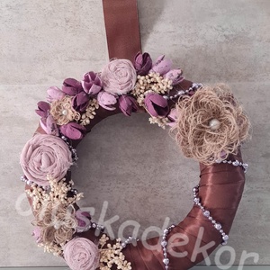 Vintage - ajtókopogtató, ajtó dísz, koszorú 25cm, Otthon & Életmód, Dekoráció, Ajtó- és ablak dekoráció, Ajtódísz & Kopogtató, , MESKA