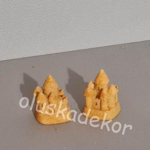 Homokvár, kagyló, tengeri csillag, poly dekor figura - kellékek & szerszámok - dekorációs kellékek - egyéb kellékek - Meska.hu