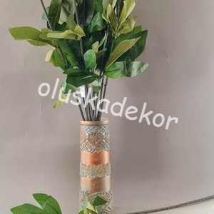 Peony szár levéllel, selyem, műnövény, dekor, 50 cm, Kellékek & szerszámok, Dekorációs kellékek, Egyéb kellékek, Virágkötés, Mindenmás, MESKA