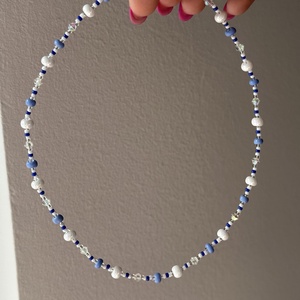 Choker- Sea - ékszer - nyaklánc - gyöngyös nyaklánc - Meska.hu