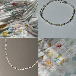 Choker- Dreamy dress - ékszer - nyaklánc - gyöngyös nyaklánc - Meska.hu
