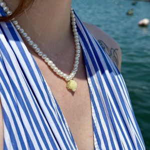 Pearl- Lemon nyaklánc - ékszer - nyaklánc - gyöngyös nyaklánc - Meska.hu