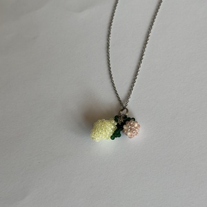 PinkLemonade 2charm nyaklánc-Citrom - ékszer - nyaklánc - medálos nyaklánc - Meska.hu