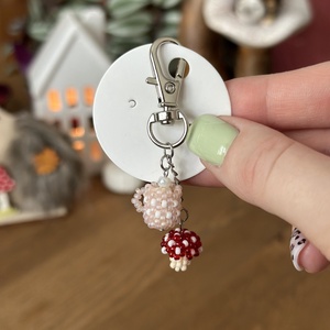 VÁLASZTHATÓ dupla charm kulcstartó, Táska & Tok, Kulcstartó & Táskadísz, Kulcstartó, Gyöngyfűzés, gyöngyhímzés, MESKA