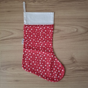 Mikulás csizma, csillagos, Karácsony, Mikulás, Mikulás csizma és zokni, Varrás, MESKA