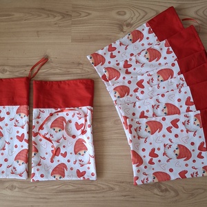 Ajándékzsák, Mikulás zsák piros manós - karácsony - mikulás - mikulás zsák - Meska.hu Ajándékzsák, Mikulás zsák piros manós - karácsony - mikulás - mikulás zsák - Meska.hu