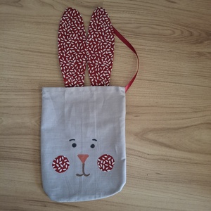 Húsvéti nyuszi zsák - táska & tok - uzsonna- & ebéd tartó - ebéd tasak, doboz - Meska.hu