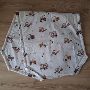Bélelt ovis lepedő, barna traktoros, Játék & Sport, Ovis felszerelés, Ovis lepedő, Varrás, MESKA
