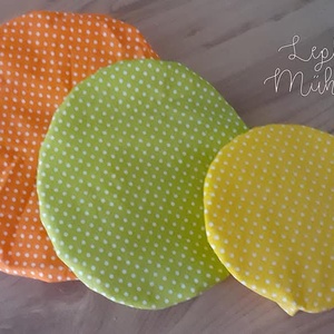 Edényfedő szett, színes pöttyös , Otthon & Életmód, Konyhafelszerelés, tálalás, Konyhai textil, Edényfogó & Edényfedő, Varrás, MESKA