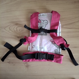 Játék csatos babahordozó, lány macis - játék & sport - baba & babaház - babaruha, babakellék - Meska.hu