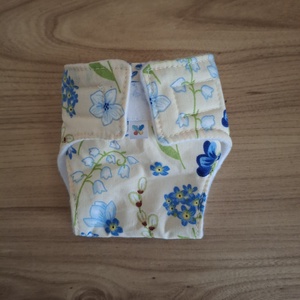 Játék baba pelenka, kék virágos, Játék & Sport, Baba & babaház, Babaruha, babakellék, Varrás, MESKA