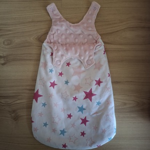 Játék baba hálózsák, rózsaszín csillagos - játék & sport - baba & babaház - babaruha, babakellék - Meska.hu