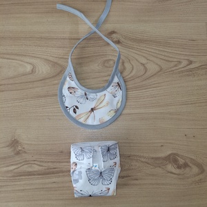 Játékbaba kiegészítők,  szürke lepkés, Játék & Sport, Baba & babaház, Babaruha, babakellék, Varrás, MESKA