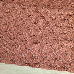 Kézzel kötött sál, rozsda színű - ruha & divat - sál, sapka, kendő - sál - Meska.hu