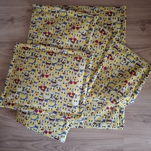 Ovis bélelt ágynemű, sárga mosolygós - Meska.hu