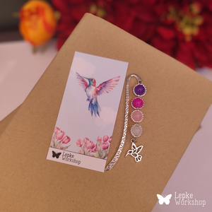 Kolibris könyvjelző - könyv & zene - könyvjelző - Meska.hu