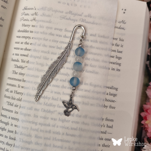 Könyvjelző kolibris függővel, Könyv & Zene, Könyvjelző, Ékszerkészítés, MESKA