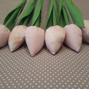 Textil tulipán - otthon & életmód - dekoráció - virágdísz és tartó - csokor & virágdísz - Meska.hu