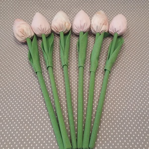 Textil tulipán - otthon & életmód - dekoráció - virágdísz és tartó - csokor & virágdísz - Meska.hu