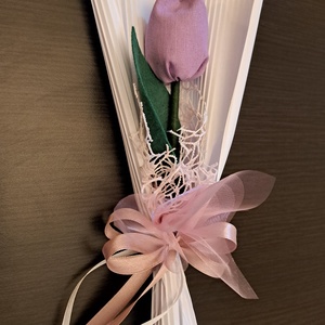 1 szálas tulipán csokor - otthon & lakás - dekoráció - virágdísz és tartó - csokor & virágdísz - Meska.hu