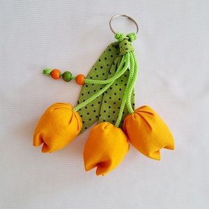 Tulipános kulcstartó, Táska & Tok, Kulcstartó & Táskadísz, Kulcstartó, Varrás, MESKA