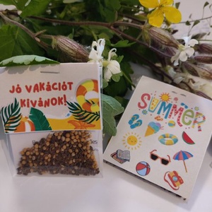 ÉVZÁRÓRA virágmagos csomagocska, feliratozható - Meska.hu