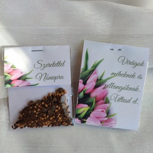 Virágmagos ajándék NŐNAPRA, Otthon & Életmód, Ház & Kert, Növény & Veteményes, Fotó, grafika, rajz, illusztráció, MESKA