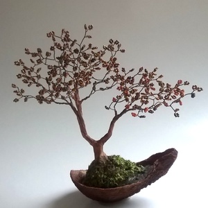 Aranybarna, Otthon & Lakás, Dekoráció, Asztal és polc dekoráció, Bonsai, , Meska