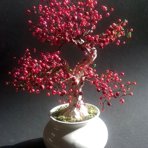 Japánbirs bonsai - otthon & életmód - dekoráció - asztal és polc dekoráció - bonsai - Meska.hu