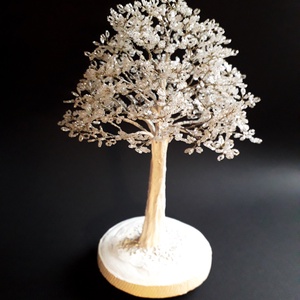 Zúzmarás gyöngyfa, Otthon & Életmód, Dekoráció, Asztal és polc dekoráció, Gyöngyfa, ásványfa, Gyöngyfűzés, gyöngyhímzés, MESKA