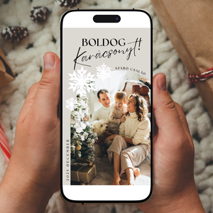 ANIMÁLT KARÁCSONYI KÉPESLAP CSOMAG � hang nélküli Canva videó sablon egyedi és szerkeszthető üdvözlőlap mobiltelefonra, Művészet, Grafika & Illusztráció, Digitális, Fotó, grafika, rajz, illusztráció, MESKA