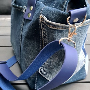 Csupa kék- farmer táska - táska & tok - kézitáska & válltáska - kézitáska - Meska.hu